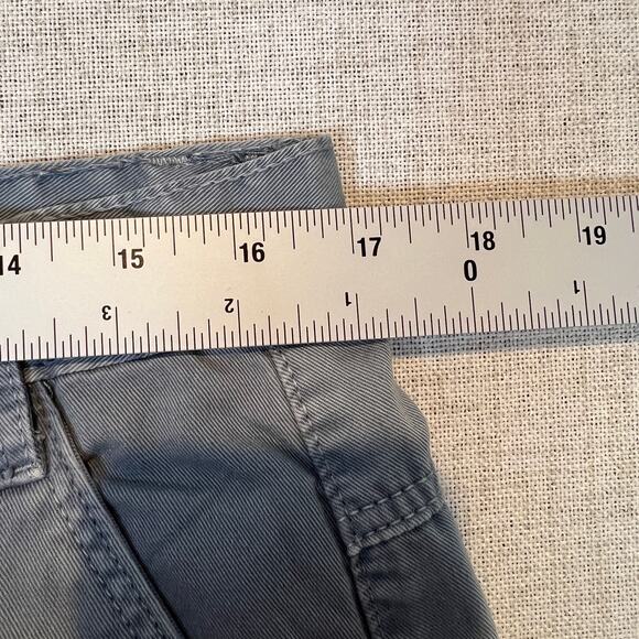 Zara Women’s Trf Cargo Pants Size 10 Light Blue Wide Leg Multi Pocketed - Picture 5 of 9